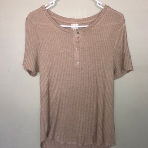 Loose rouged short sleeve